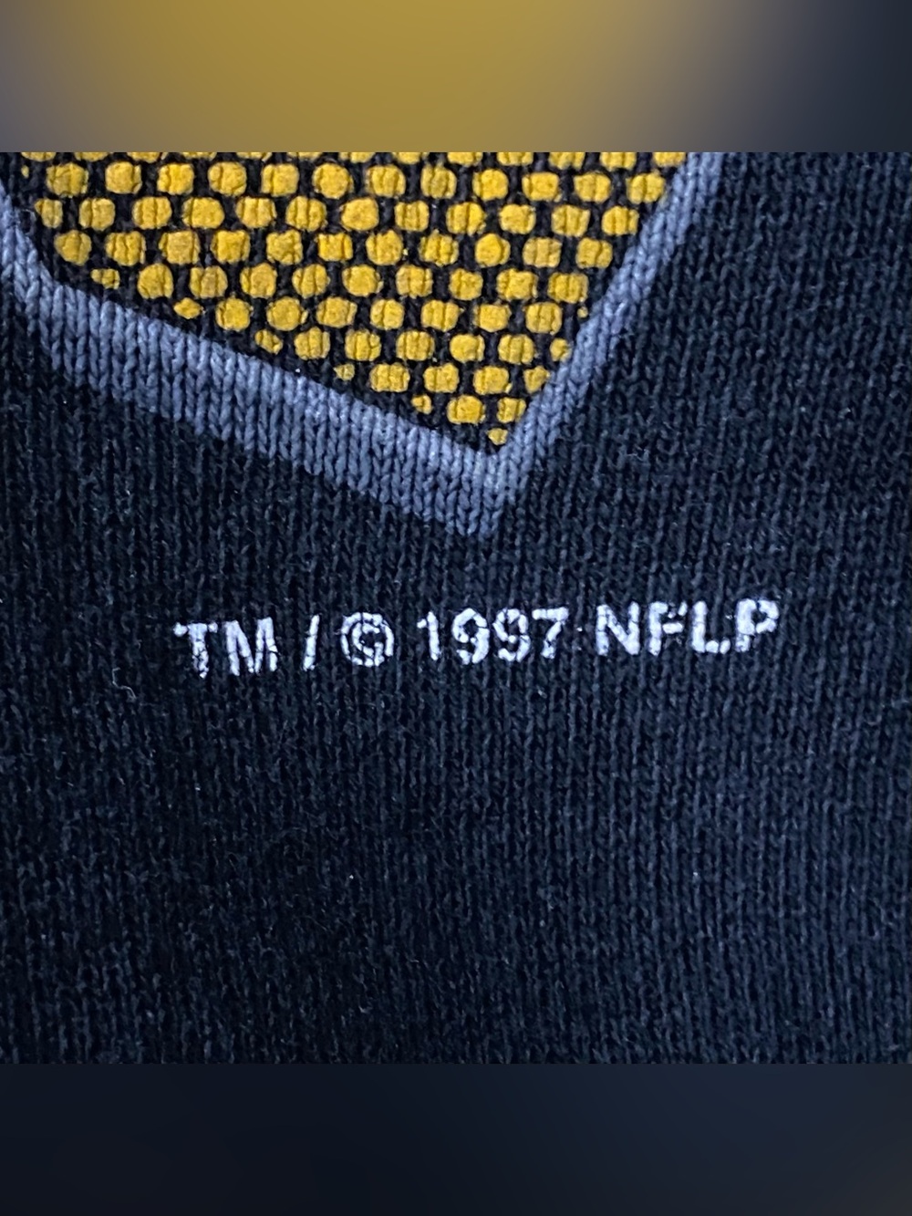 Vintage 1997 Pittsburgh Steelers NFL Spell Out Crewneck Sweatshirt Made In USA L - Picture 4 of 9